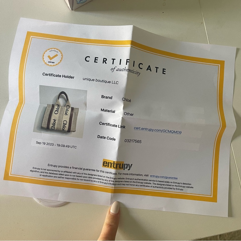 💕SOLD💕Chloe woody tote small brown and beige - Picture 9 of 11